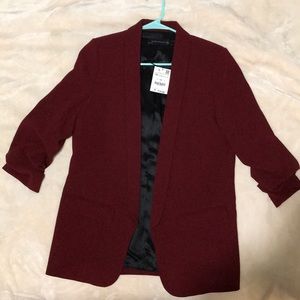 Zara Burgundy Blazer